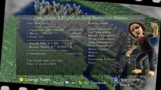 Megalopolis - Game score screen Megalopolis - Game score screen